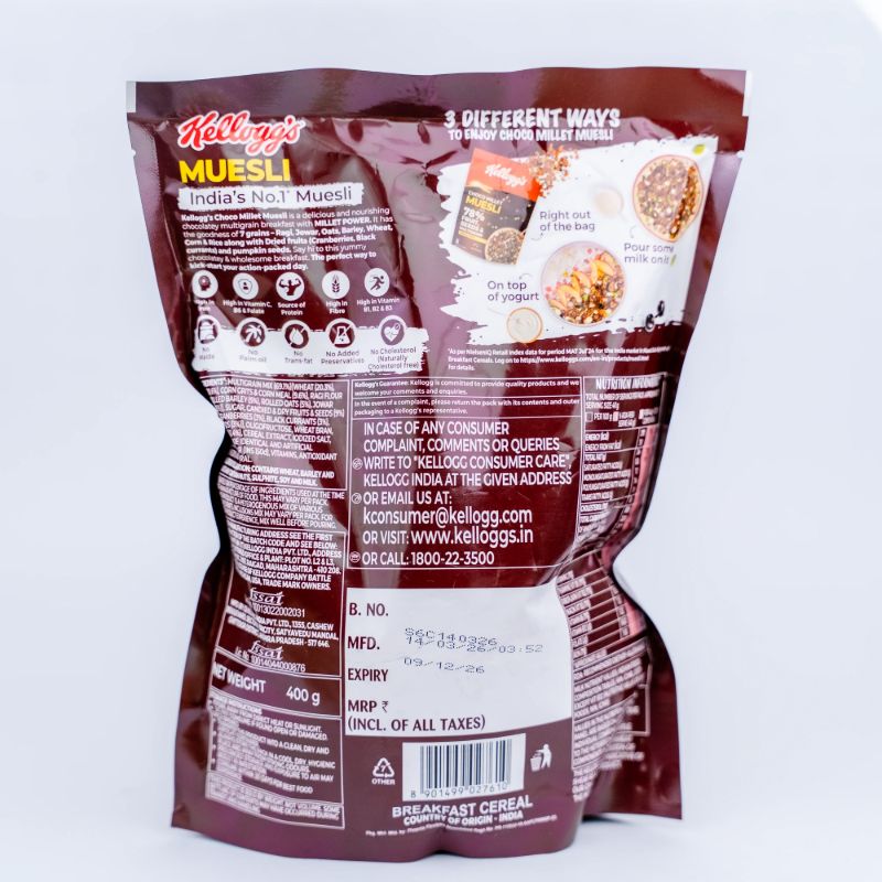 Kellog's Choco Millet Muesli(400gm)