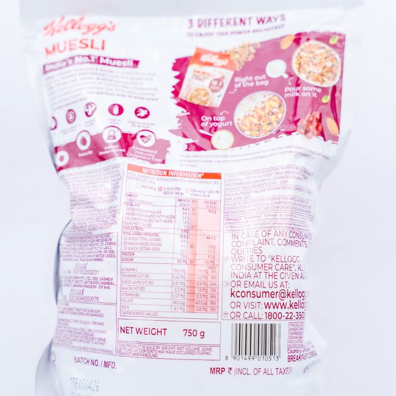 Kellog's Muesli Fruit and nuts(750g)