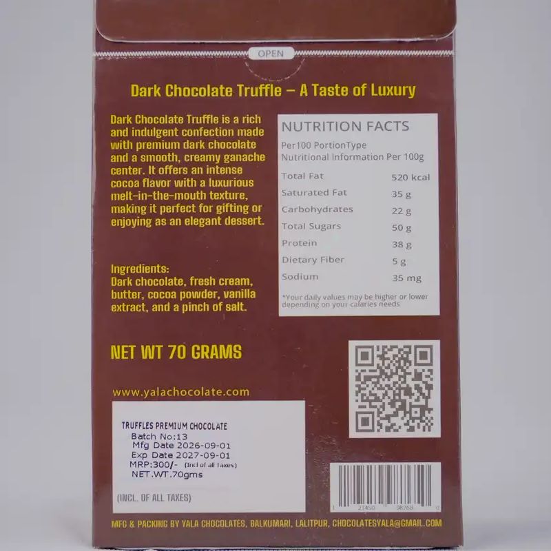 Luxury Truffles yala chocolate