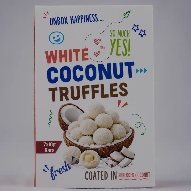 White coconut truffles 70 gm